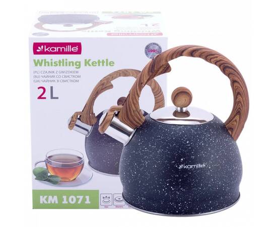Чайник 2л зі свистком Kamille (1071), зображення 5