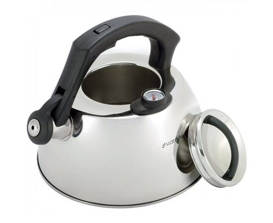 Чайник 3л со свистком и термометром Kamille (1077), изображение 3