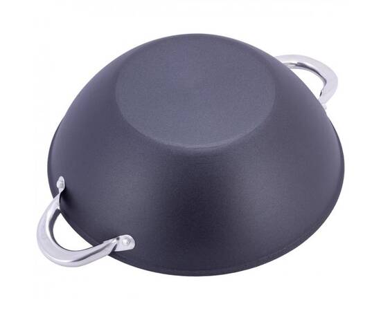 Казан чавунний Wok 4,5 L Kamille (4807MR), Об’єм казана: 4,5 л, Наявність кришки: зі скляною кришкою, зображення 5