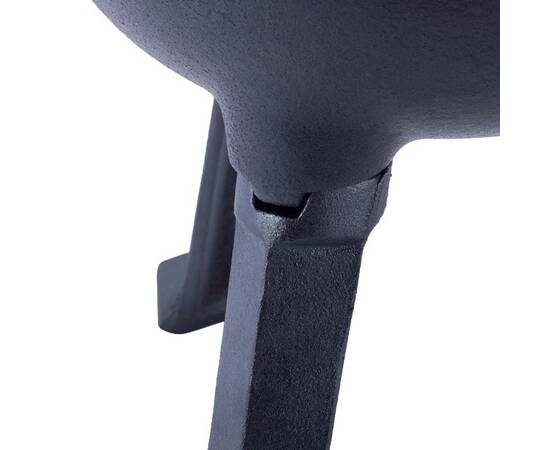 Казан чавунний на ніжках з кришкою та кріпленнями 10л. Kamille (4802V), Об’єм казана: 10 л, Наявність кришки: з чавунною кришкою, зображення 6