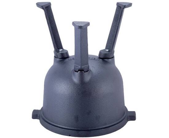 Казан чавунний на ніжках з кришкою та кріпленнями 4л. Kamille (4800V), Об’єм казана: 4 л, Наявність кришки: з чавунною кришкою, зображення 7