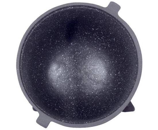 Казан чавунний емальований на ніжках 7л. Kamille (4801M), Об’єм казана: 7 л, Наявність кришки: з чавунною кришкою, зображення 3