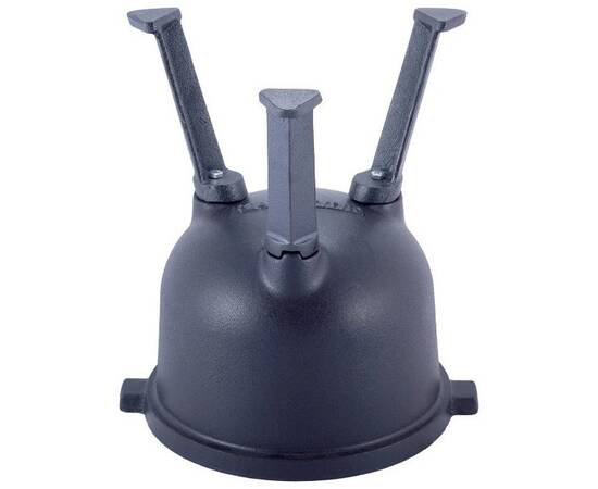 Казан чавунний емальований на ніжках 7л. Kamille (4801M), Об’єм казана: 7 л, Наявність кришки: з чавунною кришкою, зображення 5