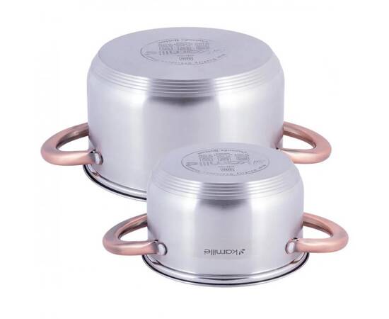 Набір каструль 4 предмети (1,5л, 3л) Kamille (4935), зображення 2