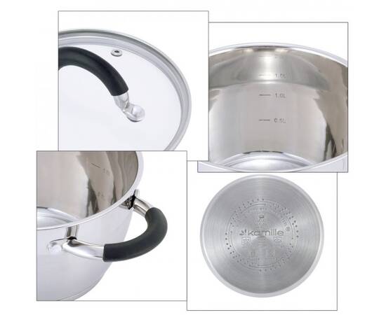 Набор кастрюль 4 предмета (1.8л, 2.5л) Kamille (5753), изображение 3