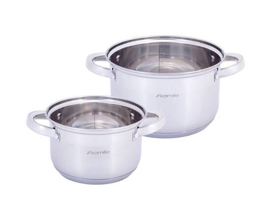 Набір каструль 4 предмети (2.1л, 3.8л) Kamille (5627S), зображення 2