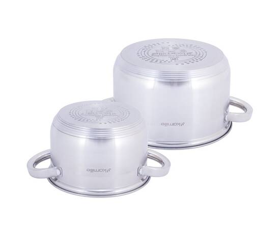 Набір каструль 4 предмети (2.1л, 3.8л) Kamille (5627S), зображення 3