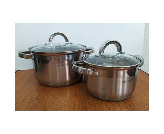 Набір каструль 4 предмети (2.1л, 3.8л) Kamille (5627S), зображення 4