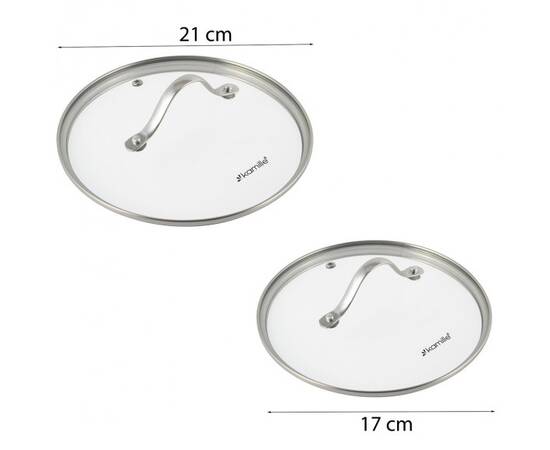 Набор кастрюль 4 предмета (16x10cm, 20x11,5cm) Kamille (5910), изображение 2