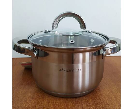 Набір каструль 6 предметів (1л, 1.8л, 2.5л) Kamille (5628S), зображення 4