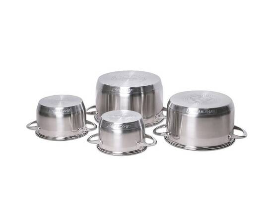 Набор кастрюль 8 предметов (1.8л, 2.3л, 3.3л, 5.8л; 7-слойное дно) Kamille (4708S), изображение 2