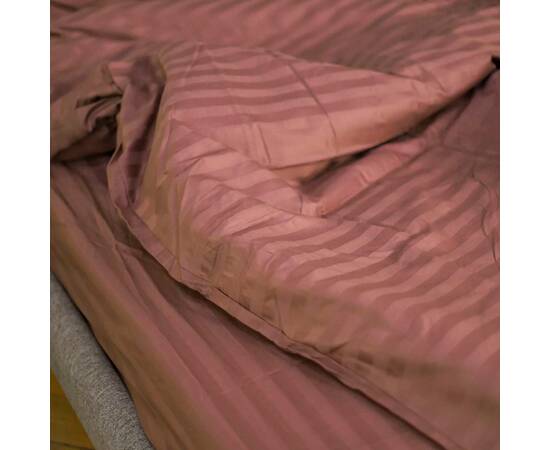 Постельное белье 86 сатин-страйп 143х210 (50x70) Вилюта, Размер: полуторный 145х210, Основной цвет: капучино, изображение 3