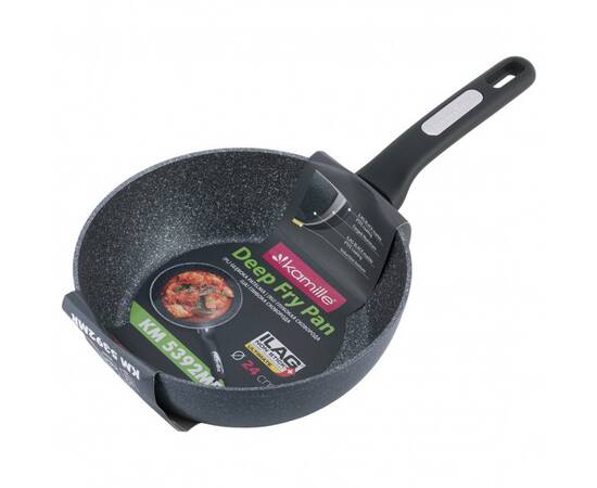 Сотейник O24x7, 5 см. Kamille (5392MR), Колір: чорний, Тип: сотейник, Форма: кругла, Діаметр (см): 24, зображення 4