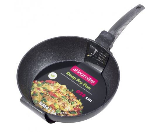 Сотейник О28 см Kamille (4136), Цвет: черный, Тип: сотейник, Форма: круглая, Диаметр (см): 28, изображение 4