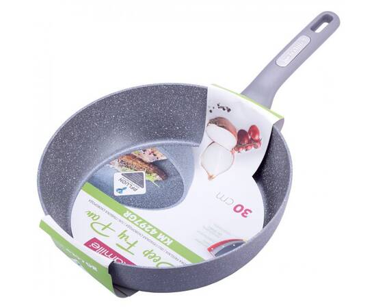 Сотейник O30x8 см Kamille (4297GR), Цвет: серый, Тип: сотейник, Форма: круглая, Диаметр (см): 30, изображение 3