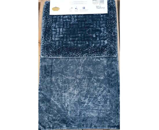 Набор ковриков VINTAGE MOSSO COTTON 50х60 и 60х100 черно-серый Zeron (18424), Цвет: антрацитовый, Размер: 60x100