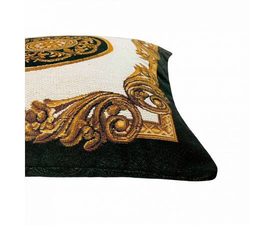 Подушка гобеленова декоративна 45х45 Baroque-1 (мале коло) Прованс (025622), Колір: білий, Розмір: 45x45, зображення 3