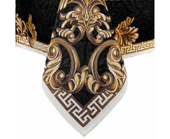 Скатертина гобеленова 135х140 Arte di lusso Прованс (025448), Тип: скатертини, Основний колір: золотий, Форма скатертини: квадратна, Розмір: 135x140, зображення 4