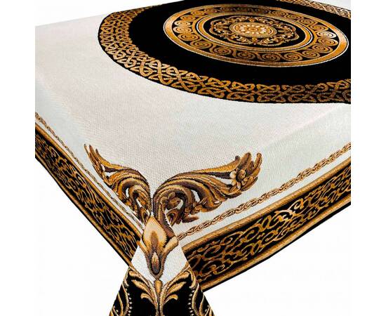 Скатертина гобеленова 135х240 Baroque Прованс (025446), Тип: скатертини, Основний колір: золотий, Форма скатертини: прямокутна, Розмір: 135x240, зображення 2