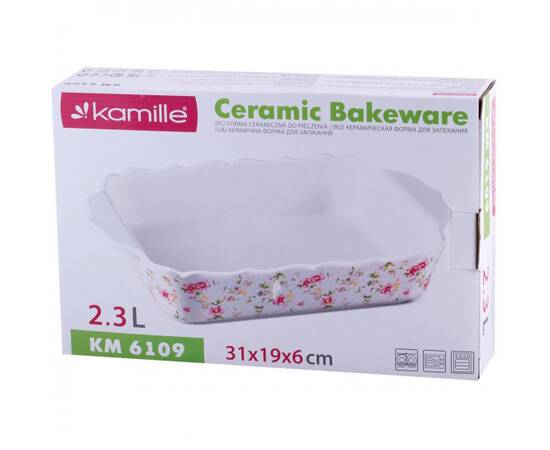 Форма керамическая для запекания 30,5x19x6см Kamille (6109), изображение 3