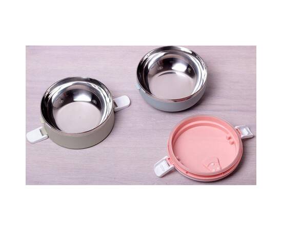 Ланч бокс двойной 1400 мл 16.5x15x13.5 см Kamille (2116), изображение 3