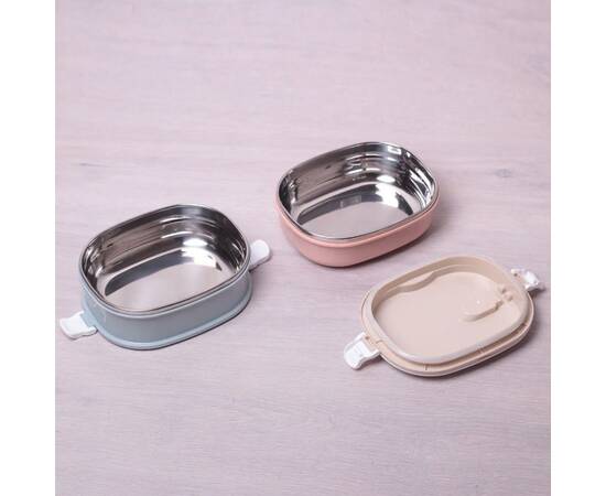 Ланч бокс двойной 1400 мл 20x14.5x13.5 см Kamille (2125), изображение 3