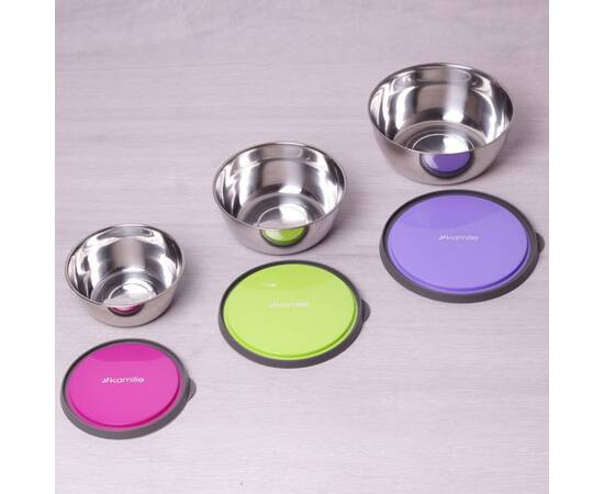 Набір ємностей 3шт Kamille (2111), зображення 3