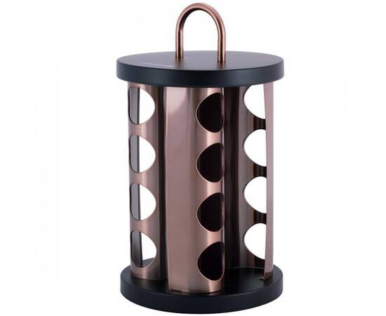 Набір ємностей для спецій на круглій підставці 16шт Kamille (7041), зображення 3