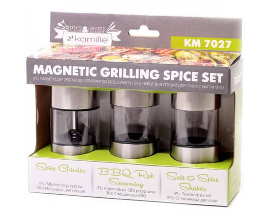 Набір ємностей для спецій 3 шт. Kamille (7027), зображення 3