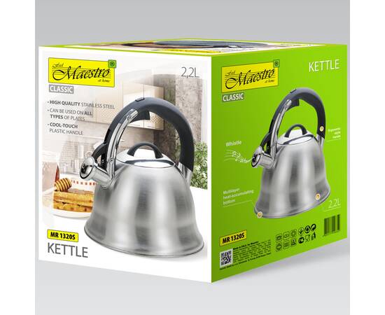Чайник Maestro 2,2 л (MR-1320-S), зображення 4