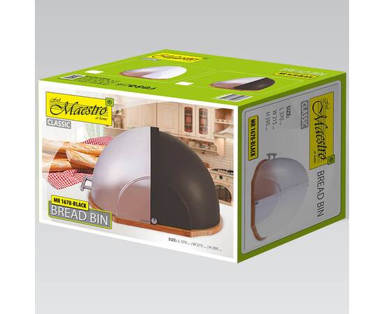 Хлебница Maestro (черная) (MR-1678-BLACK), изображение 5