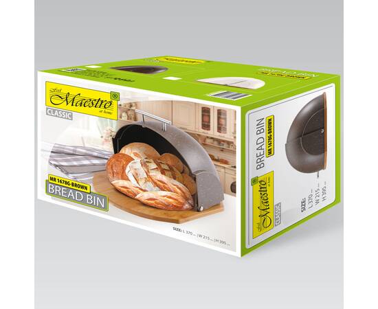 Хлебница Maestro (Granite коричневая) (MR-1678G-BROWN), изображение 5
