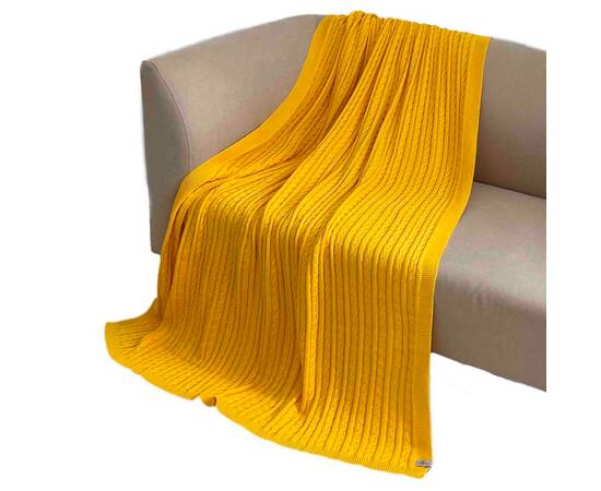 Плед 140х180 Exclusive Nature жовтий Прованс (026674), Основний колір: жовтий, Розмір: 140x180, зображення 3