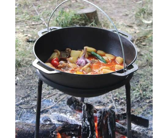 Казан азиатский чугунный без крышки 10 л Азия Brizoll (KA10), Объем казана: 10 л, Наличие крышки: без крышки, изображение 2