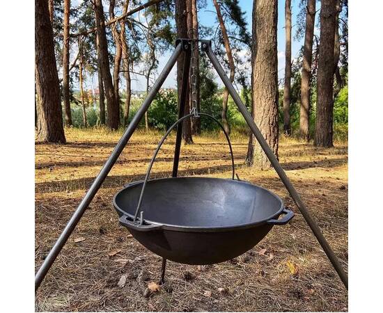 Казан азіатський чавунний без кришки 6 л Азія Brizoll (KA06), Об’єм казана: 6 л, Наявність кришки: без кришки, зображення 3