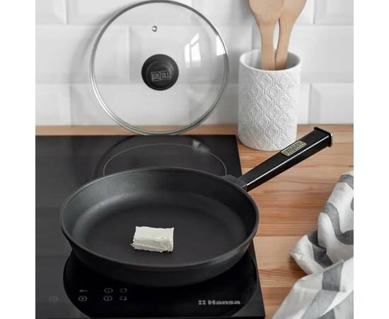 Сковорода чавунна 220х42, 5 мм з ручкою Optima-Black Brizoll (O2240-P1), Колір: чорний, Тип: сковорода, Форма: кругла, Діаметр (см): 22, зображення 2