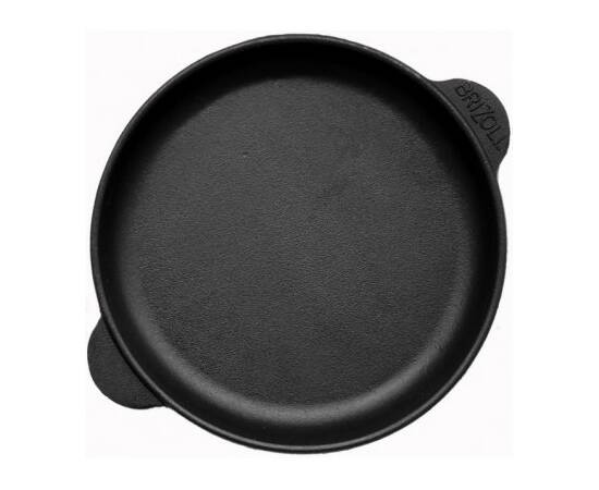 Сковорода чавунна порційна 180х25 мм Brizoll (H1825), Колір: чорний, Тип: сковорода порційна, Форма: кругла, Діаметр (см): 18, зображення 3