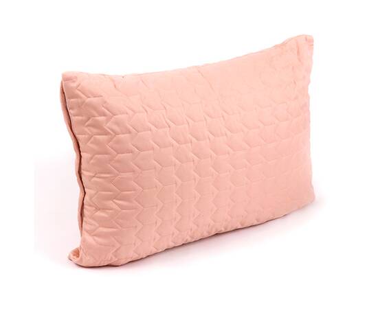 Чохол на подушку 50х70 стьобаний мікрофайбер+велюр Руно (382.55_Apricot), Колір: персиковий, Тип: наволочки, Розмір: 50x70, зображення 2