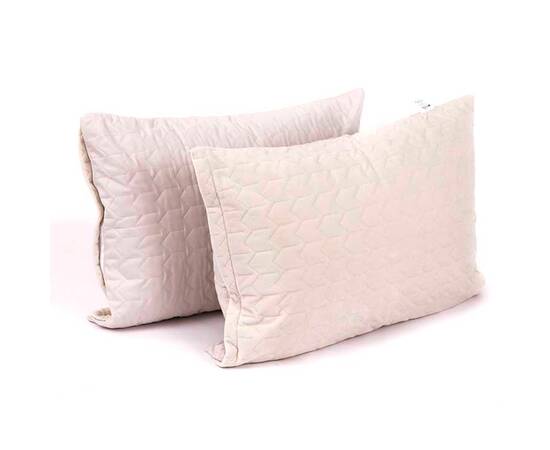 Чехол на подушку 50х70 стеганый микрофайбер+велюр Руно (382.55_Ice), Цвет: кремовый, Тип: наволочки, Размер: 50x70, изображение 4