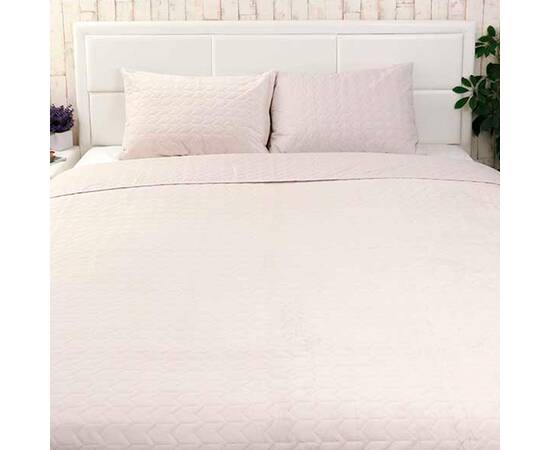 Чехол на подушку 50х70 стеганый микрофайбер+велюр Руно (382.55_Ice), Цвет: кремовый, Тип: наволочки, Размер: 50x70, изображение 5