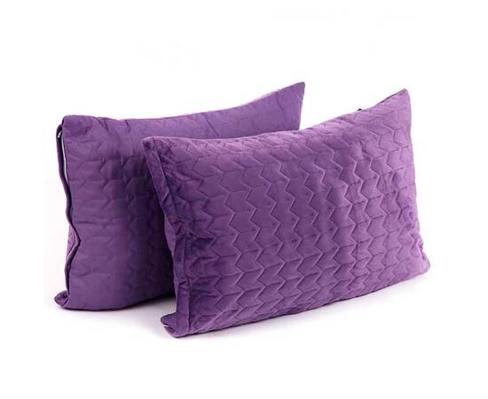 Чехол на подушку 50х70 стеганый микрофайбер+велюр Руно (382.55_Violet), Цвет: фиолетовый, Тип: наволочки, Размер: 50x70, изображение 4