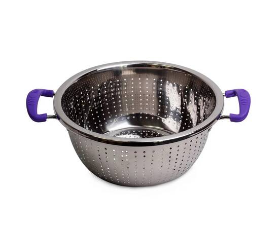 Дуршлаг О26см с двумя силиконовыми ручками Kamille (4359), изображение 3