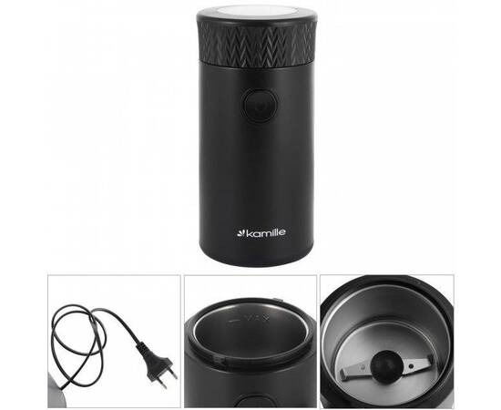 Кавомолка електрична 150Вт Kamille (6732), зображення 4