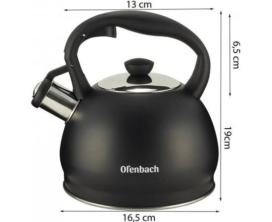 Чайник 2л зі свистком Ofenbach (100300), зображення 4