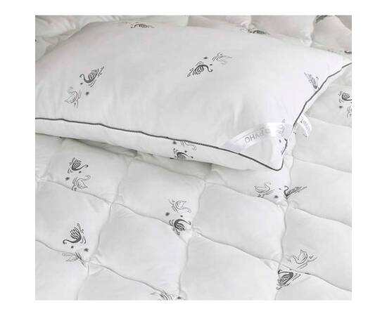 Подушка 70х70 зі штучного лебяжого пуху Руно (313.52_Silver Swan), Колір: білий, Розмір: 70x70, зображення 2