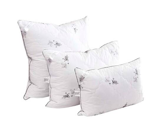 Подушка 70х70 с искуственным лебяжим пухом Swan Luxury Руно (313.52_Swan Luxury), Цвет: белый, Размер: 70x70, изображение 2