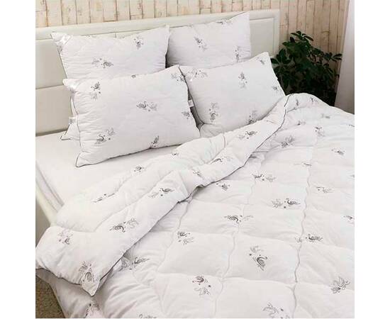 Подушка 70х70 с искуственным лебяжим пухом Swan Luxury Руно (313.52_Swan Luxury), Цвет: белый, Размер: 70x70, изображение 3