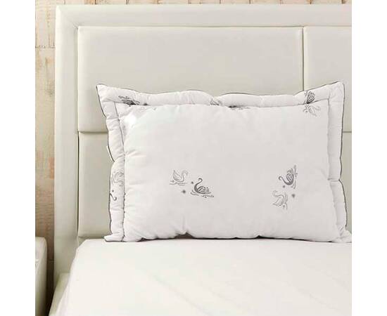 Подушка 50х70 с искуственным лебяжим пухом Silver Swan Руно (310.52_Silver Swan), Цвет: белый, Размер: 50x70, изображение 4