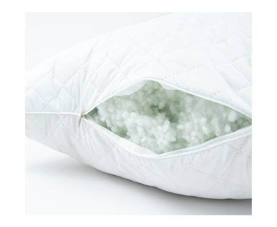 Подушка 70х70 силіконова стьобана на блискавці Ромб Руно (313.52УМ_Ромб), Колір: білий, Розмір: 70x70, зображення 4