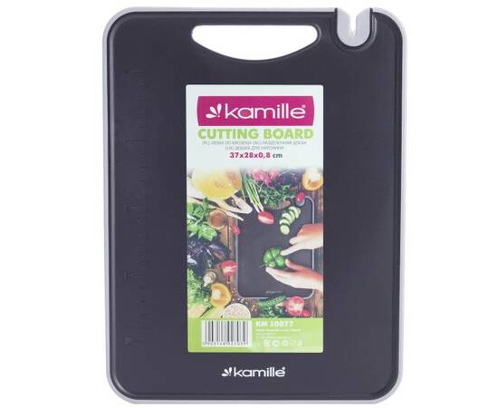 Доска разделочная 37x28x0.8 см пластиковая Kamille (10077), изображение 6